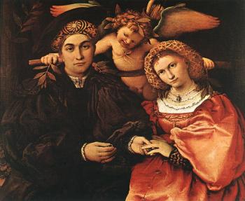 洛倫佐 洛圖 Messer Marsilio and his Wife